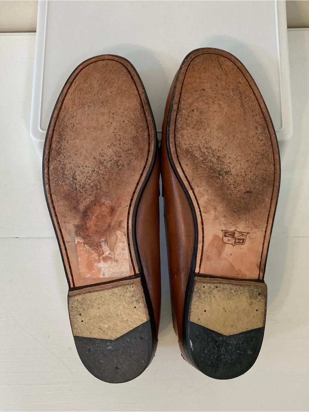 Cole Haan Resort Brown Leather Penny Loafers Sz 9D Mens Shoes CO2796